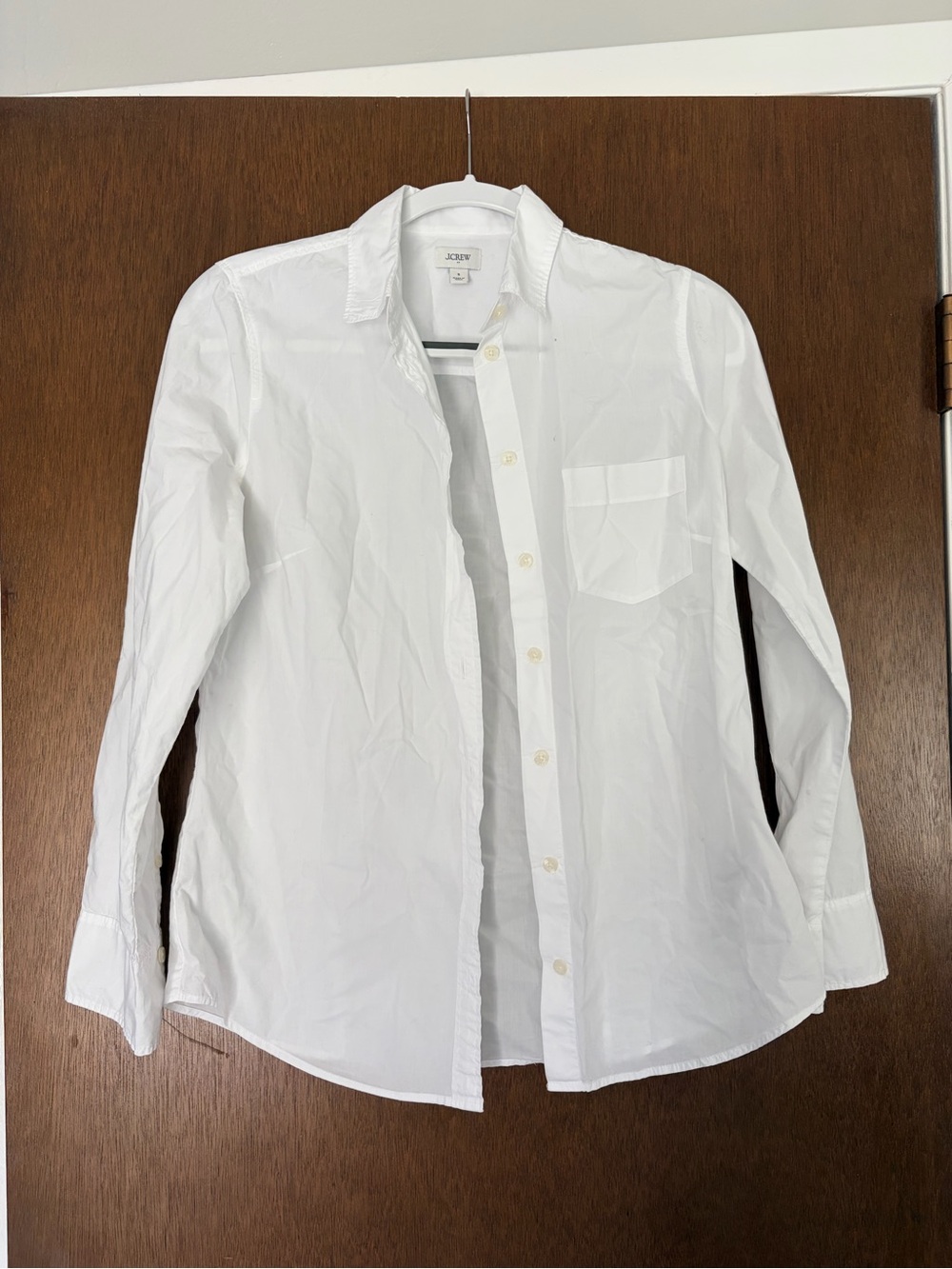 J. Crew White Button-Up Dress Shirt